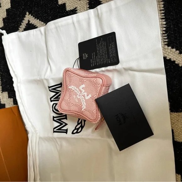 MCM Blush Pink Coin Pouch - Picture 2 of 4